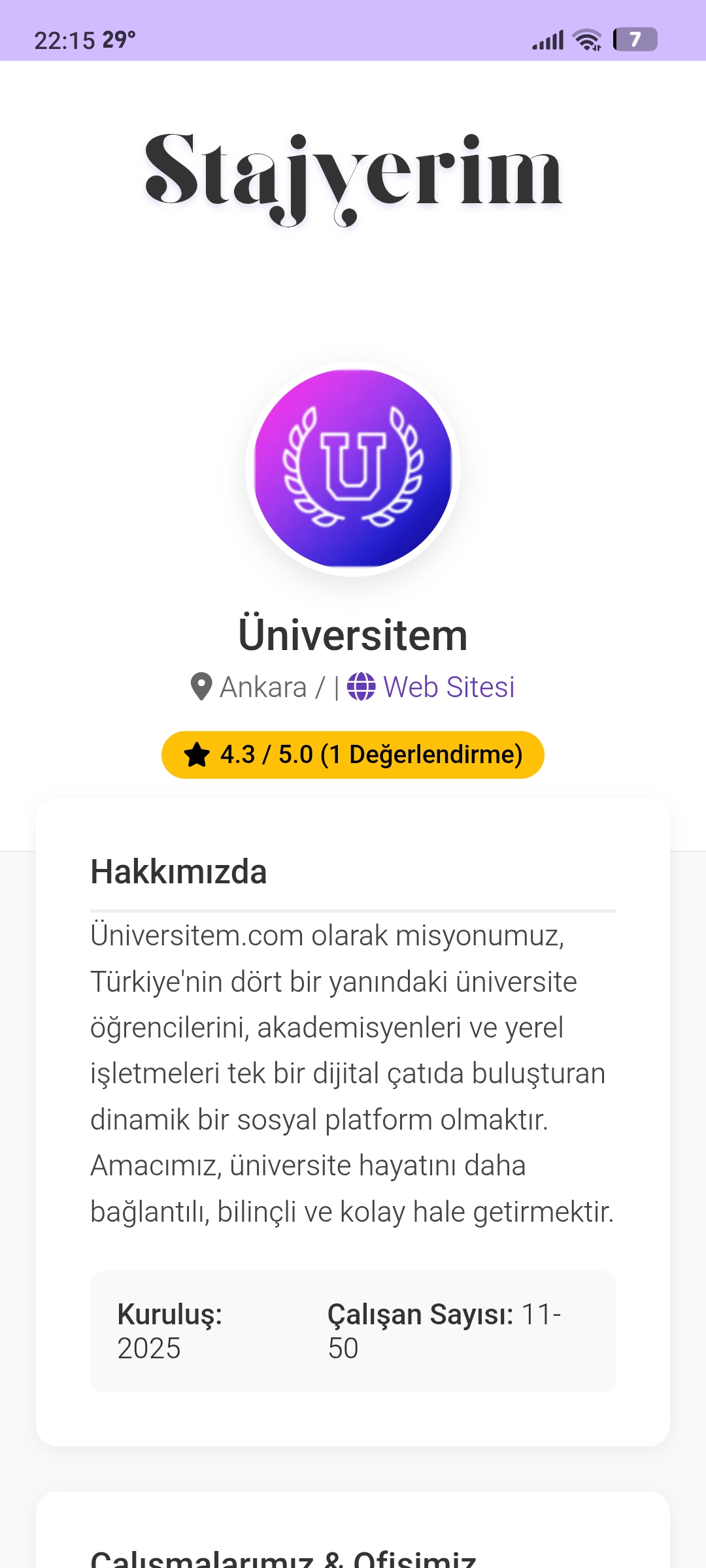 Stajyerim ekran görüntüsü 3